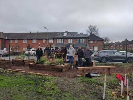 Enterprise Corporate Volunteers at Deane & Derby Cricket Club Community Garden