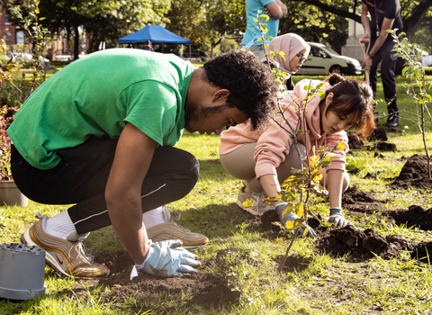 Ardwick Stepping Stones Project tree planting